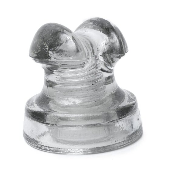 Antique Whitall Tatum Clear Glass Insulator #511A Made in USA Americana - Picture 8 of 8